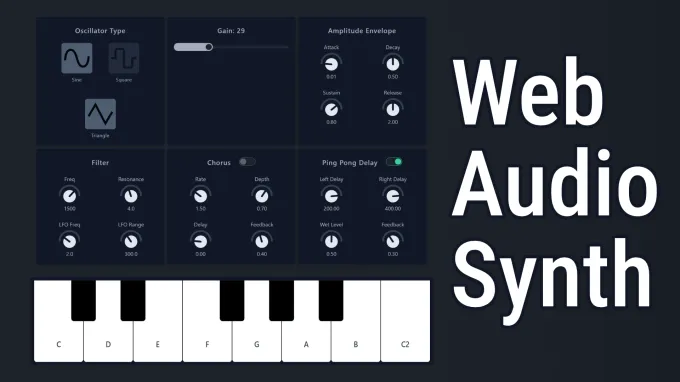Web Audio Synth Application Thumbnail
